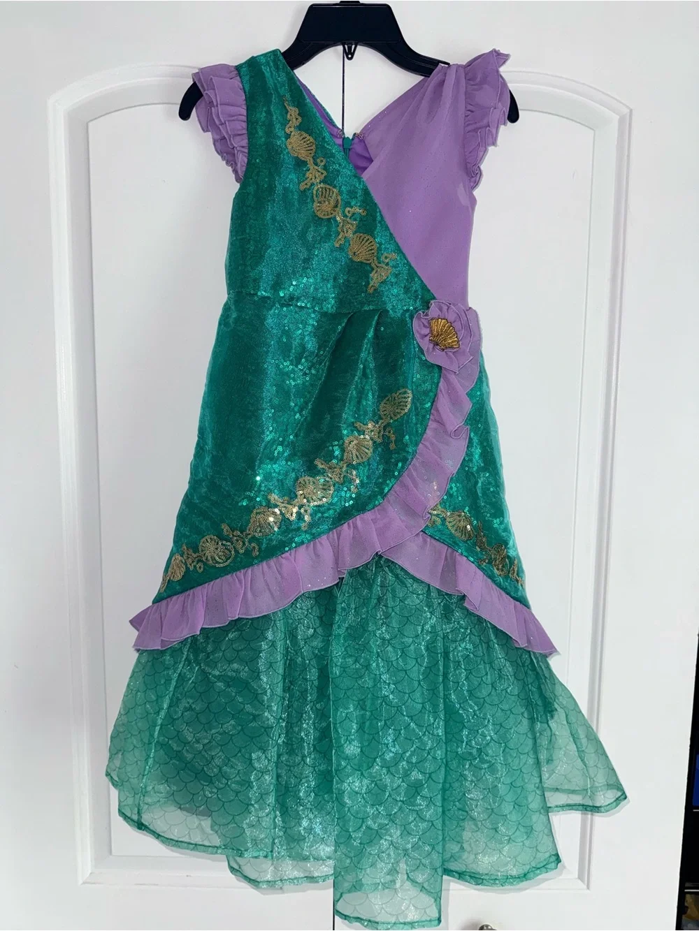Disney Princess Signature Collection Ariel Gown Dress Youth Girls Small Bibbidi
